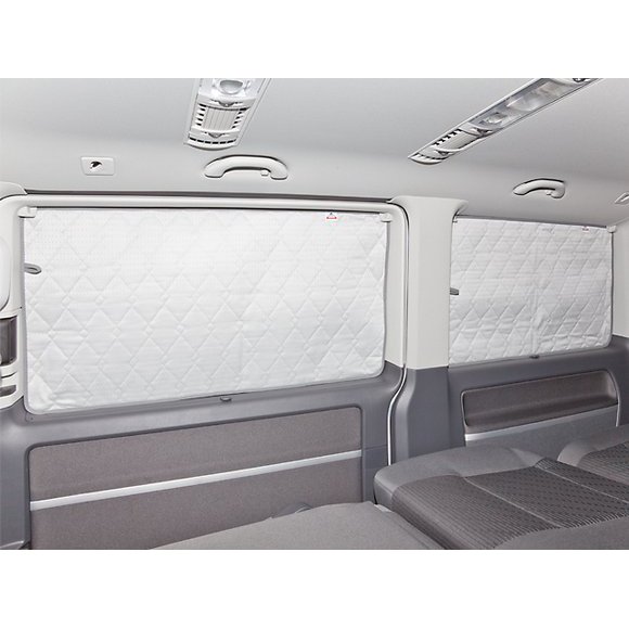 Kit Stores Thermiques VW T5/T6 Van Long - Lot De 8 Stores + 40 Ventouses, Isolation été/hiver, Protection Solaire UV