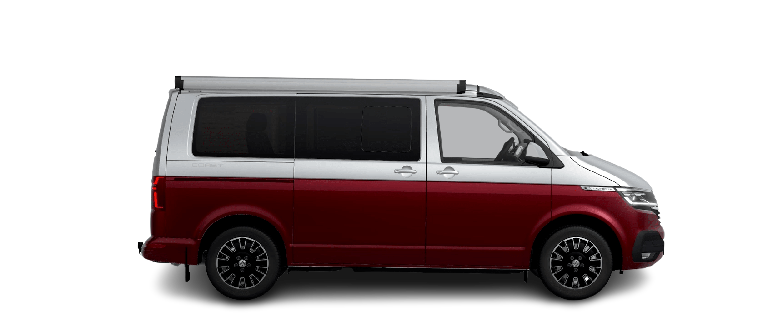 volkswagen california blanc candy rouge cerise